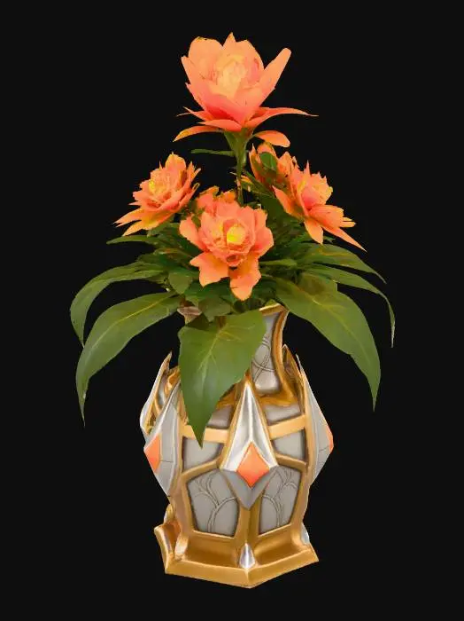 3D model for Blazing Petals