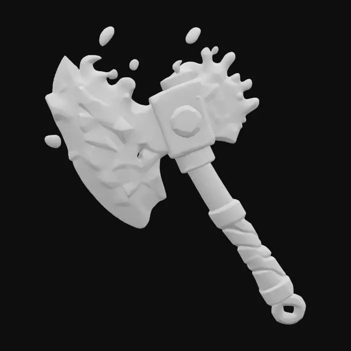 3D model for Blazing Battleaxe