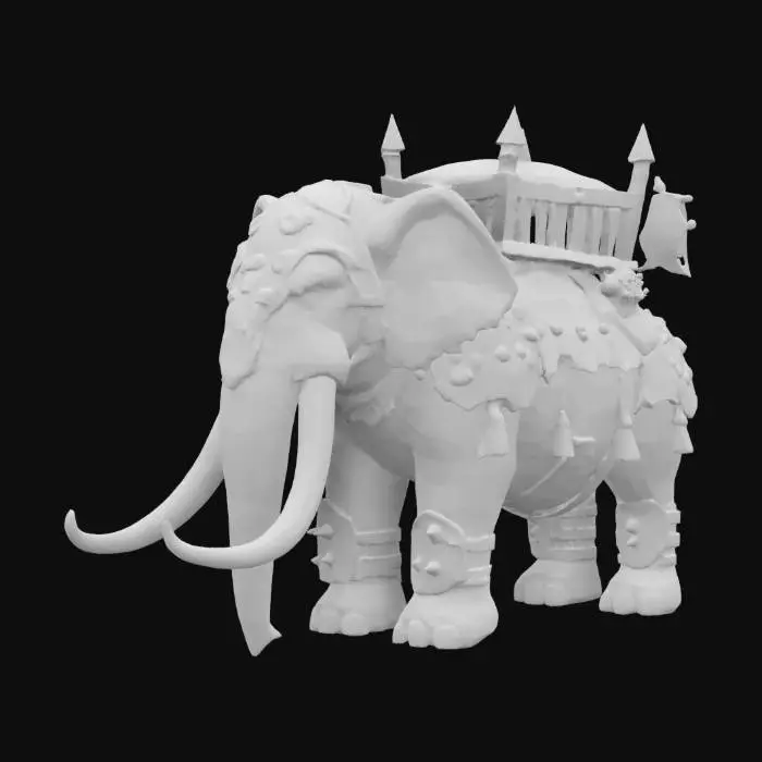 3D model for Armored Elephant Sentinel