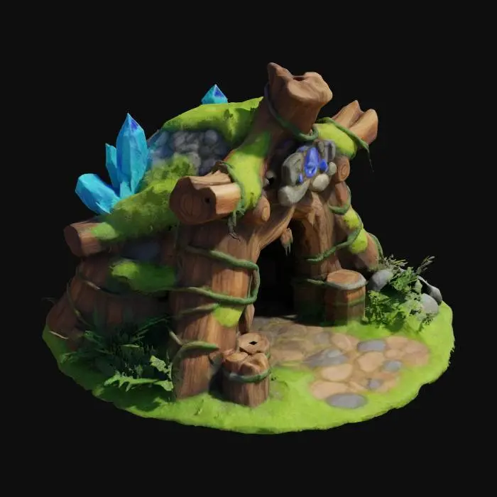3D model for Mystic Crystal Hideout