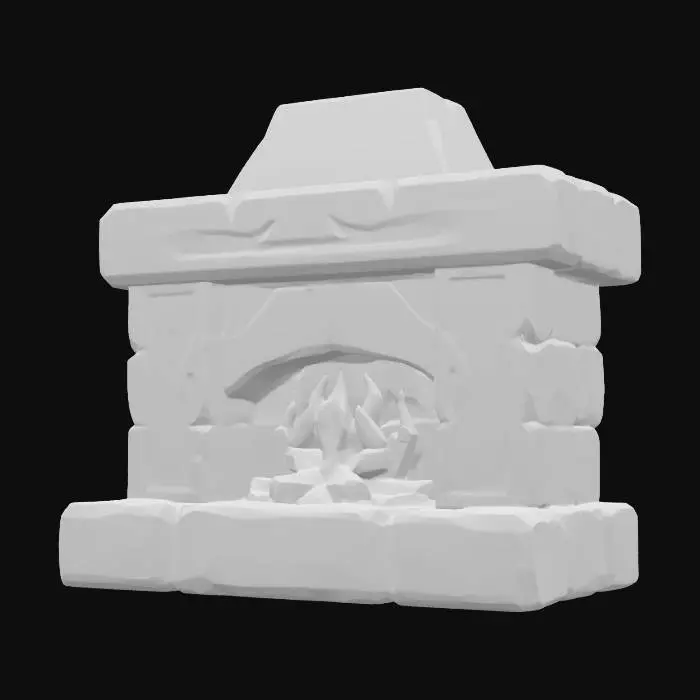 3D model for Stone Hearth Ablaze