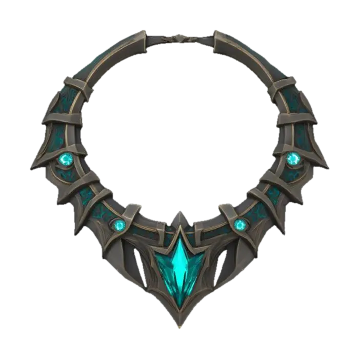 Ethereal Aegis Necklace - Wearable 3D-model, gegenereerd door AI