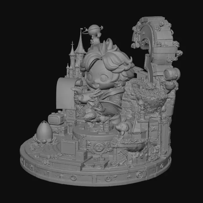 3D model for Three Realms of Imagination