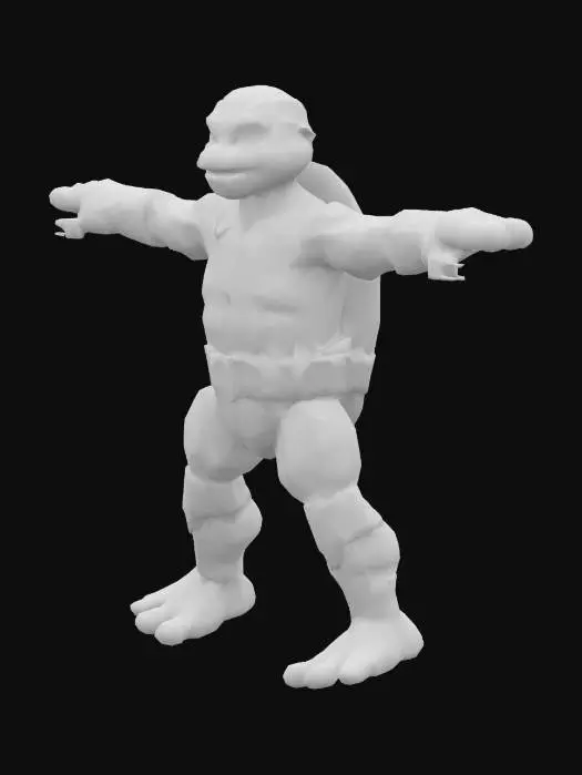 3D model for fait moi Raphael des Ninja Turtles en pose T