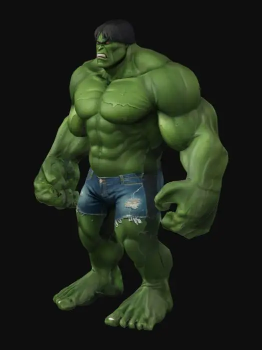 3D model for Hulk