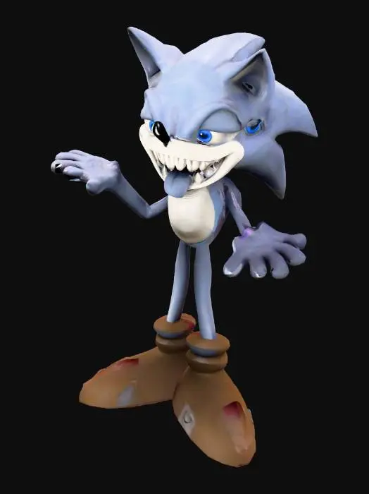 3D model for freaky sonic
