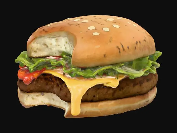 3D model for Burger Delight