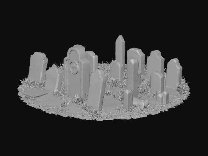 3D model for Forgotten Resting Place, #Halloween2025#
