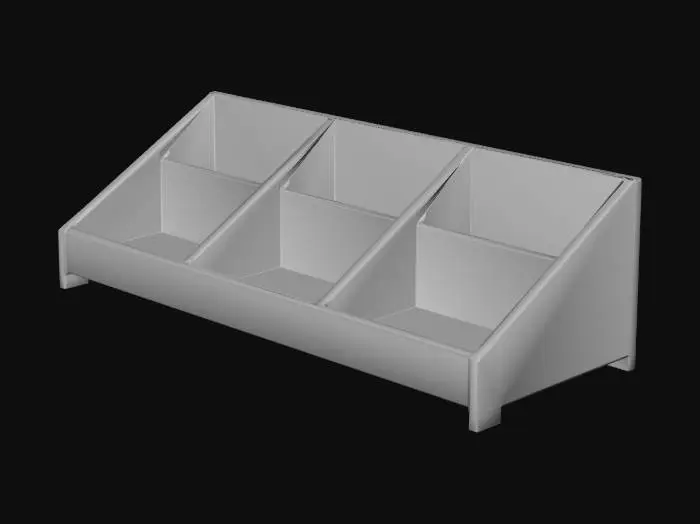 3D model for Wooden Cubby Organizer