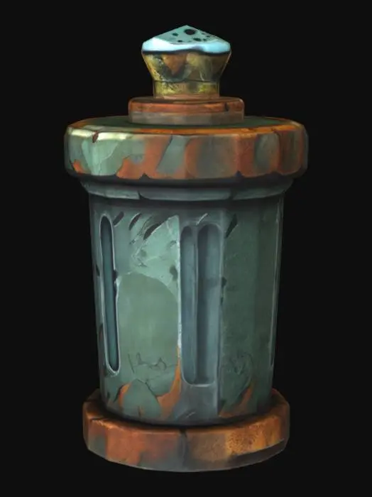3D model for Rusty Trashcan