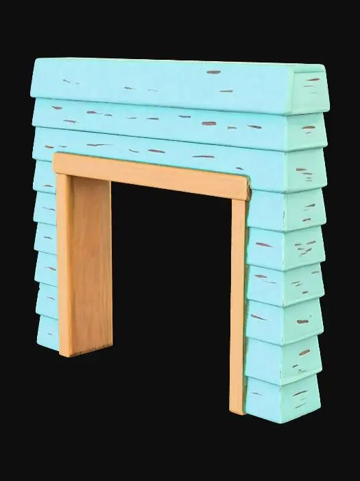 3D model for Fireplace Silhouette