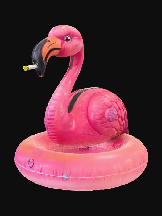 3D model for Flamingo Floaty With Attitude
