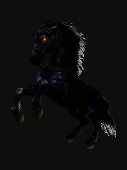 3D model for Nightmare Stallion, #Halloween2025#