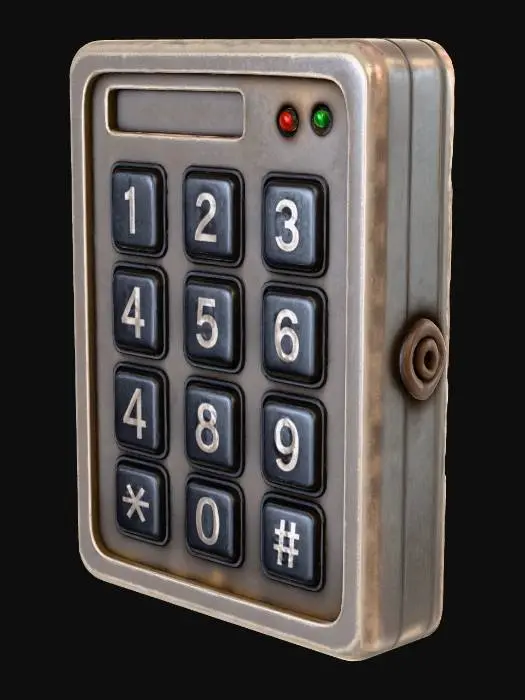 3D model for Keypad Security Interface