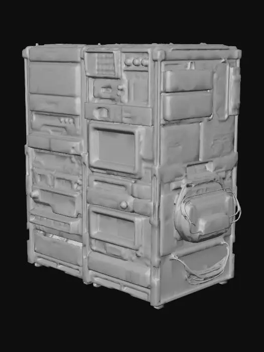 3D model for Cyberpunk Server Stack