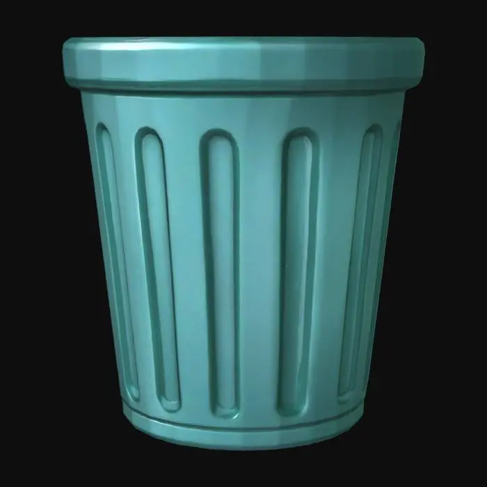 3D model for Trash Bin Illustration