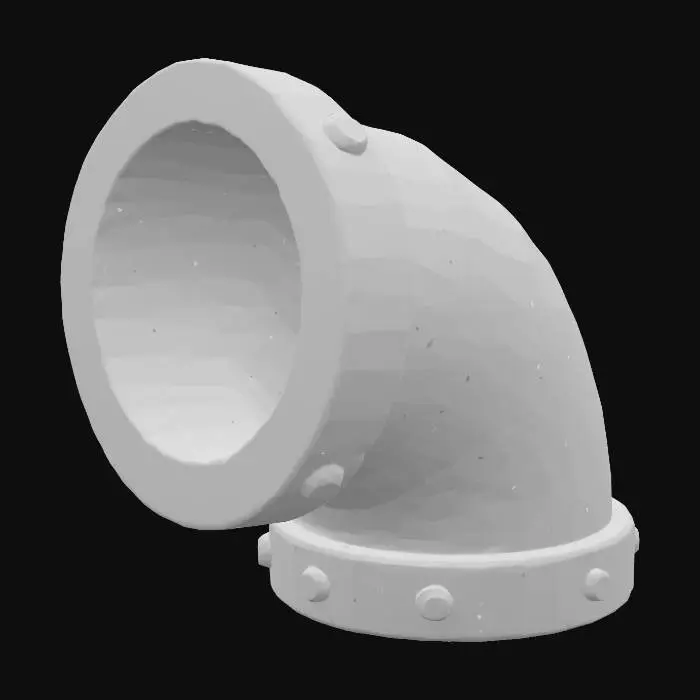 3D model for Rusty Green Pipe Bend