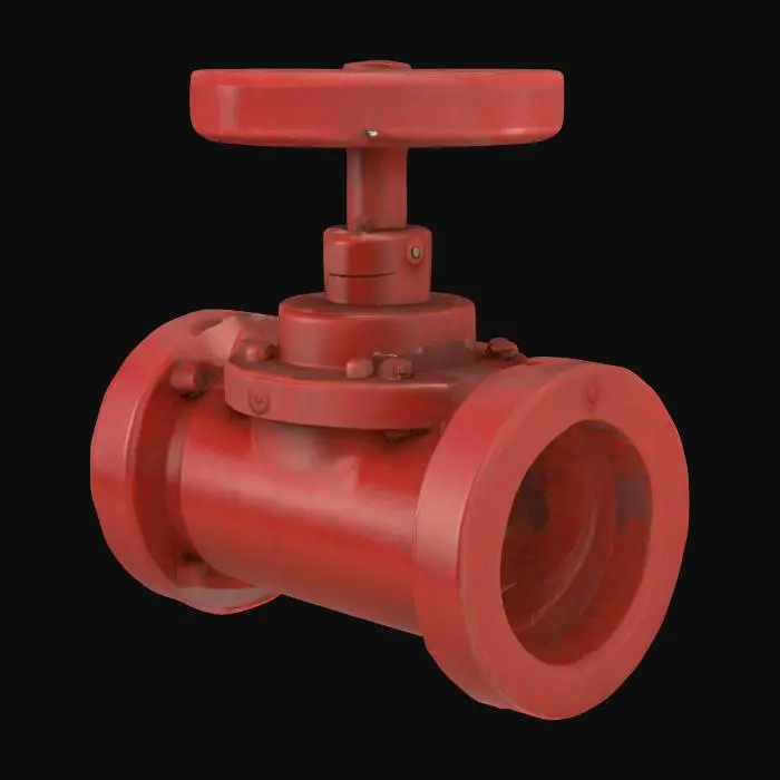 3D model for Red Valve Icon