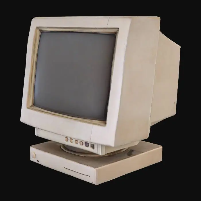 3D model for Vintage Monitor