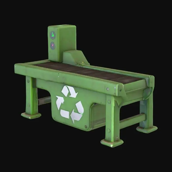 3D model for Recycling Conveyor Belt