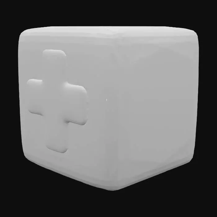 3D model for Health Cube Icon