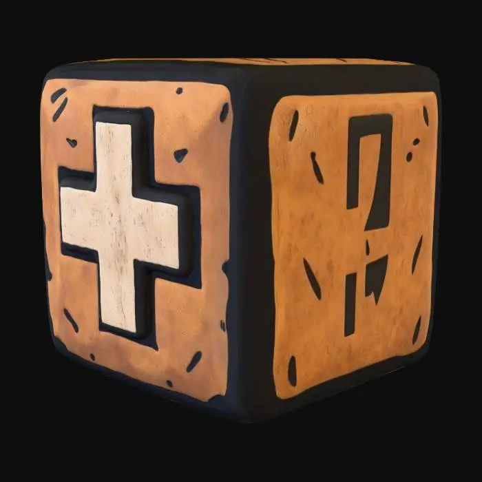 3D model for Health Cube Icon