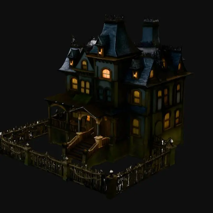 3D model for Haunted Manor, #Halloween2025#