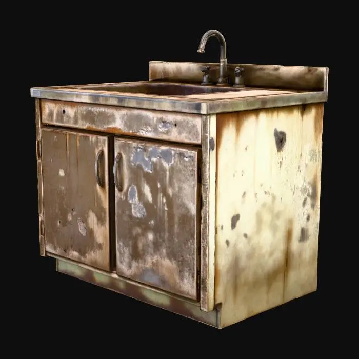 3D model for Rustic Sink Fixture