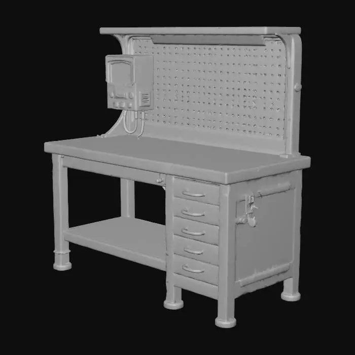 3D model for Workbench of the Wasteland