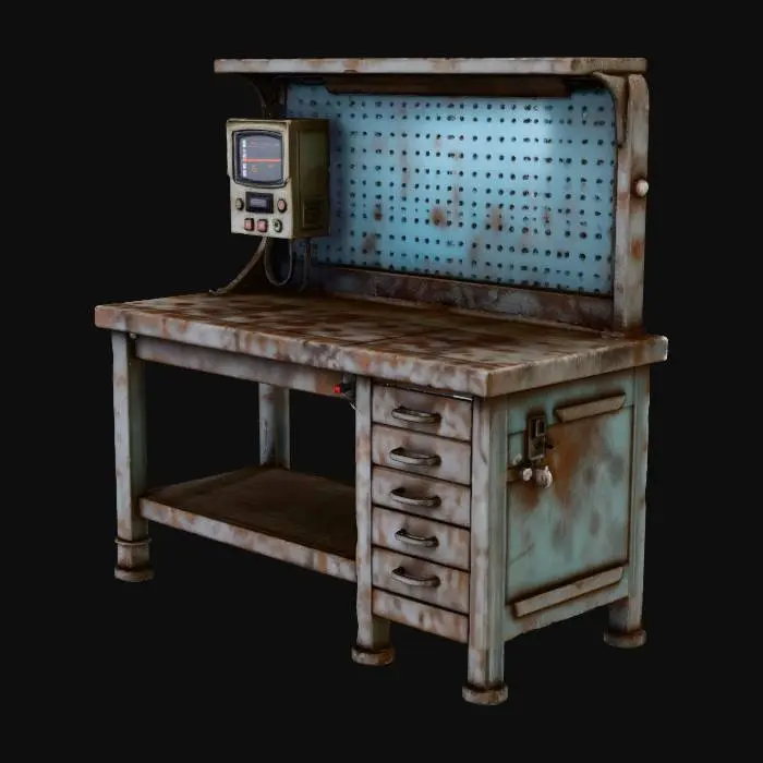 3D model for Workbench of the Wasteland