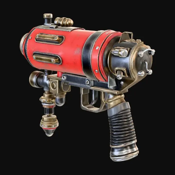 3D model for Steampunk Ray Gun