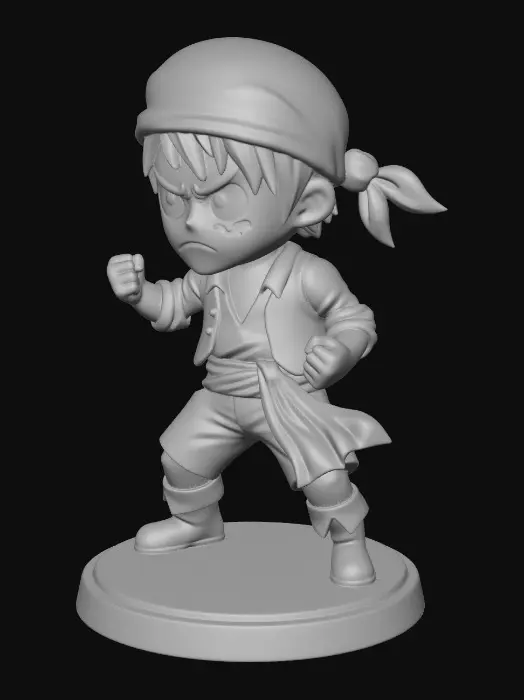 3D model for 路飞cute