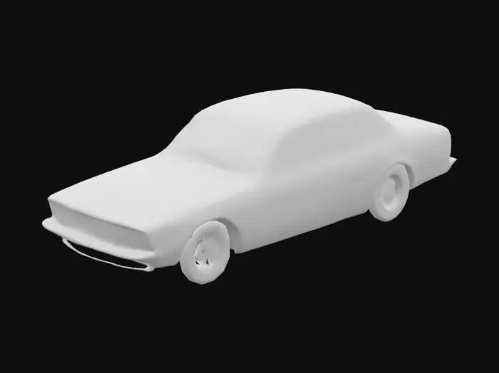 3D model for Chevrolet Chevette Blueprint