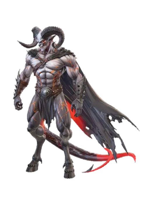 Infernal Warlord - Damon-3D-Modell, KI-generiert