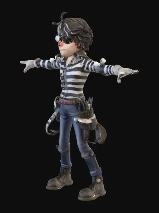 3D model for Locksmith's Stripes