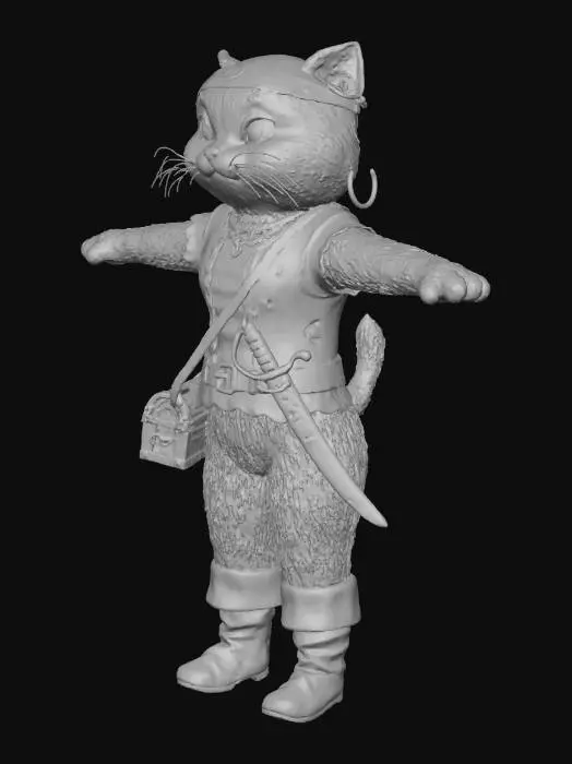 3D model for Pirate Kitten Adventure