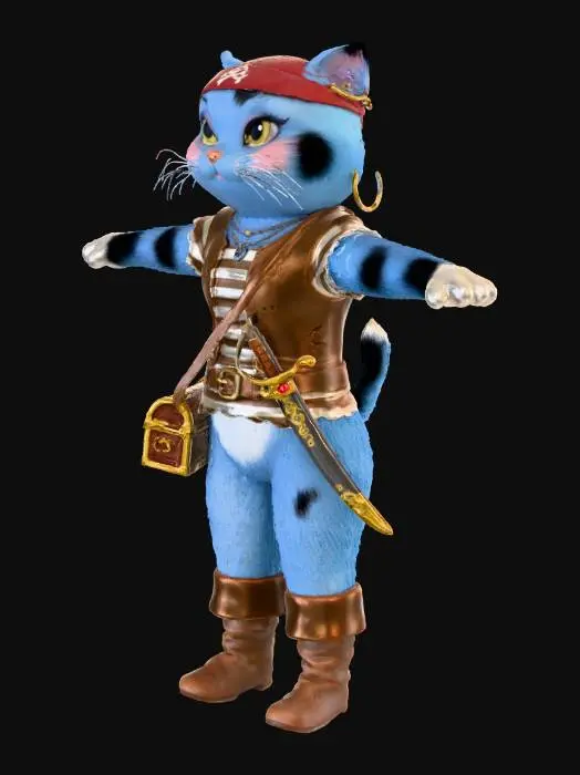 3D model for Pirate Kitten Adventure
