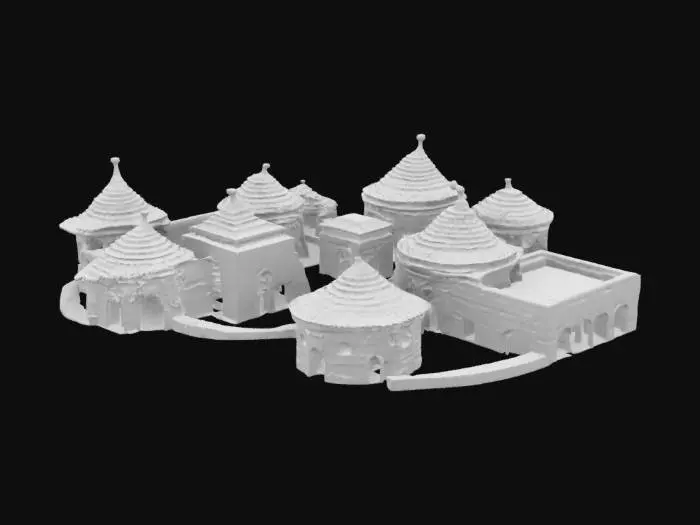 3D model for case nuragiche
