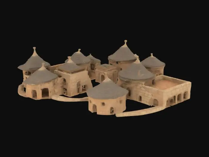 3D model for case nuragiche

