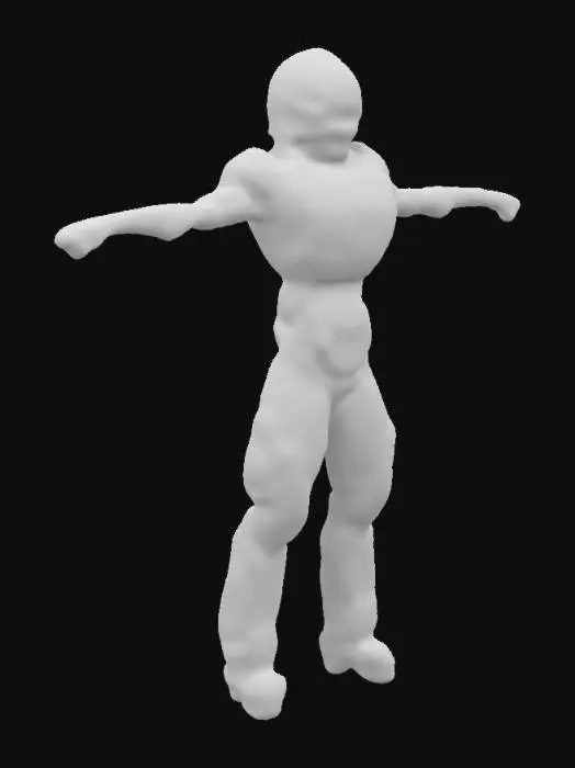 3D model for 7dcb2341837e_sci_fi_humanoid_robot_wearing_kn