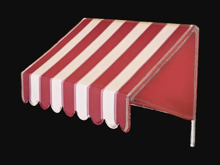 3D model for Striped Awning