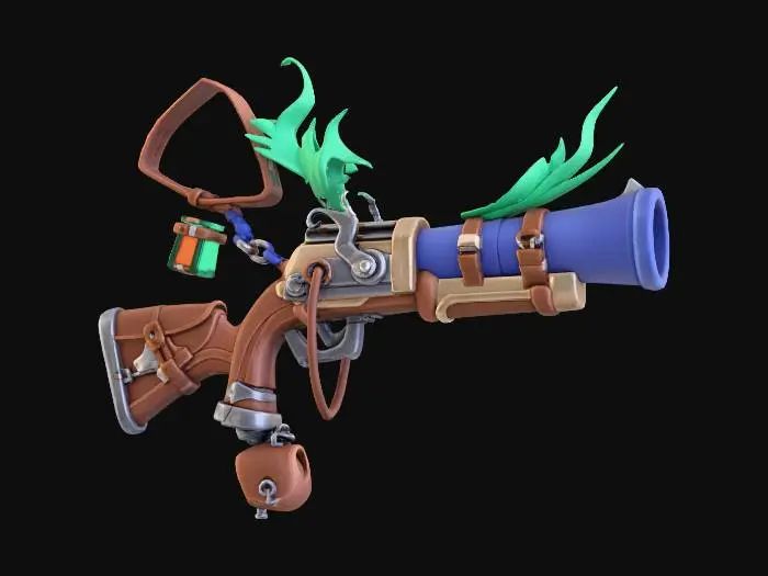 3D model for Mossy Flintlock Rifle
