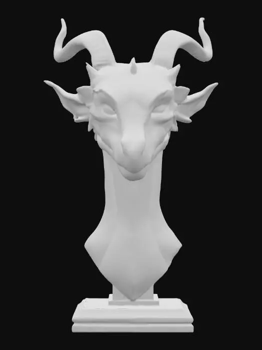 3D model for Mystical Dragon Bust