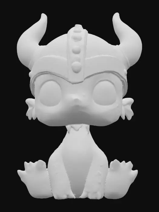 3D model for Baby Dragon Warrior