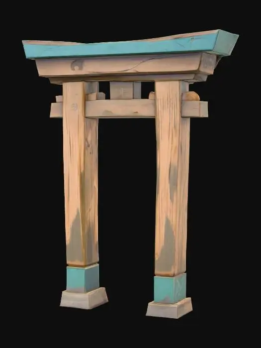 3D model for Torii Gate Illustration