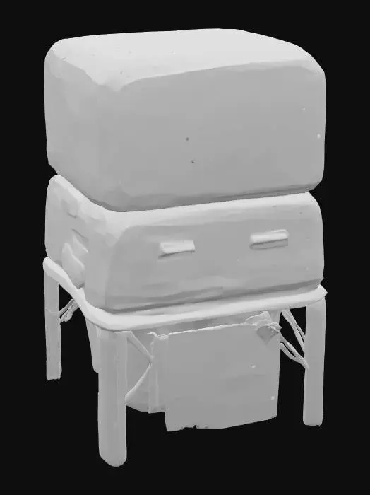 3D model for Retrofuturistic Appliance
