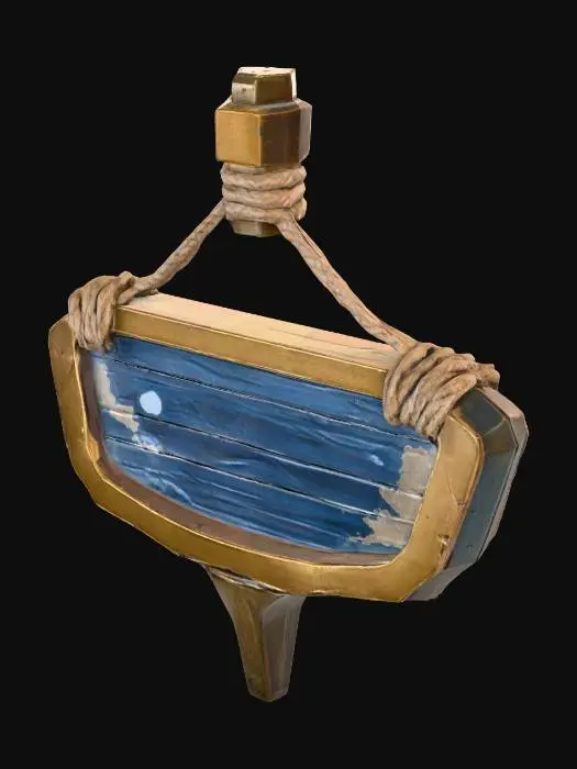 3D model for Hanging Wooden Signboard