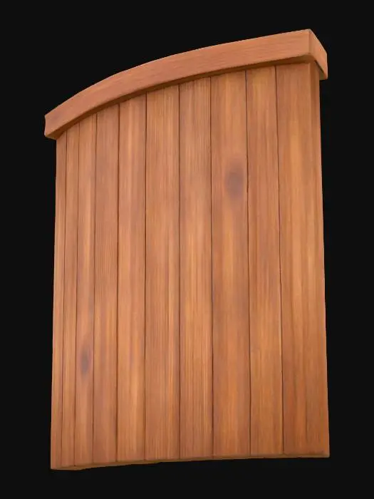 3D model for Curved Wooden Elegance