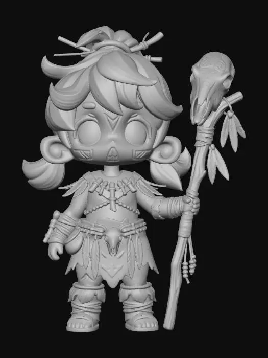 3D model for Little Forest Shaman
