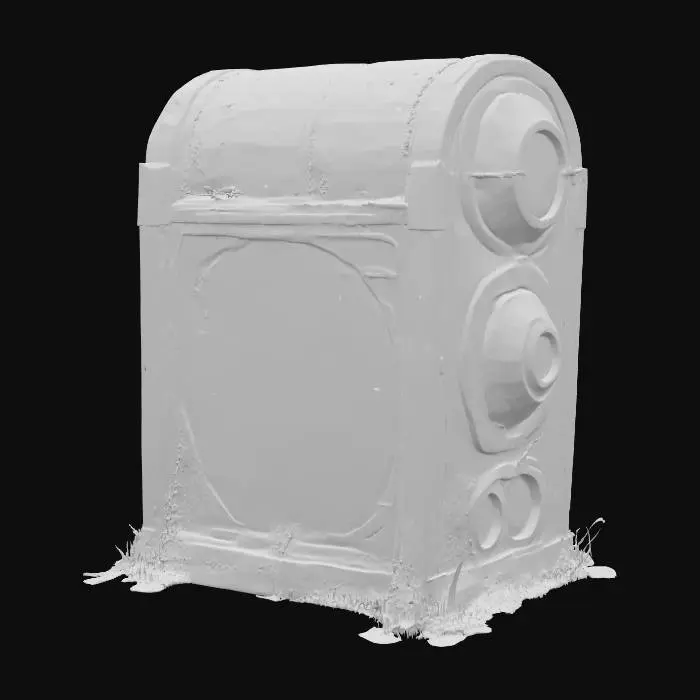 3D model for Retro Speaker with Graffiti